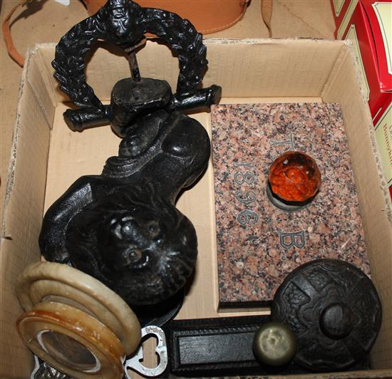 Door stop, knocker etc
